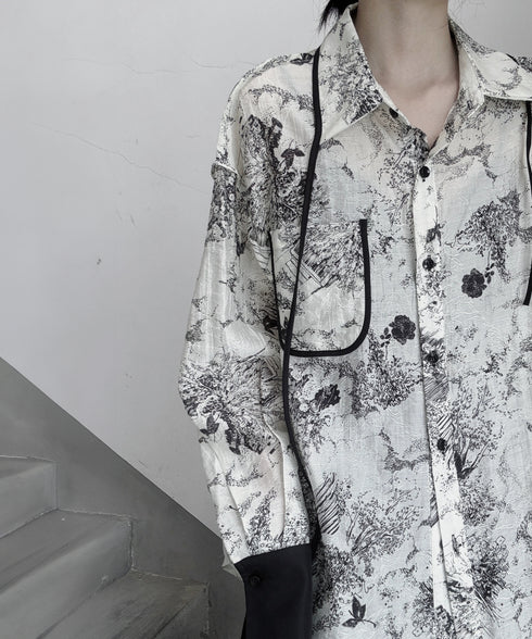 Ink Print Blouse
